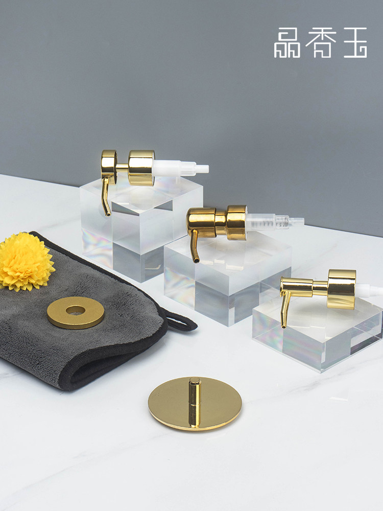 不锈钢洗手液瓶按压头压嘴泵头棉签盒盖子喷头按压泵按压器手压式