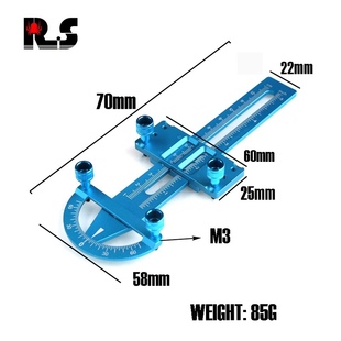 R红蜘蛛 车左右S度调节工具 RC避震器攀爬车平衡测量工硬具 模型