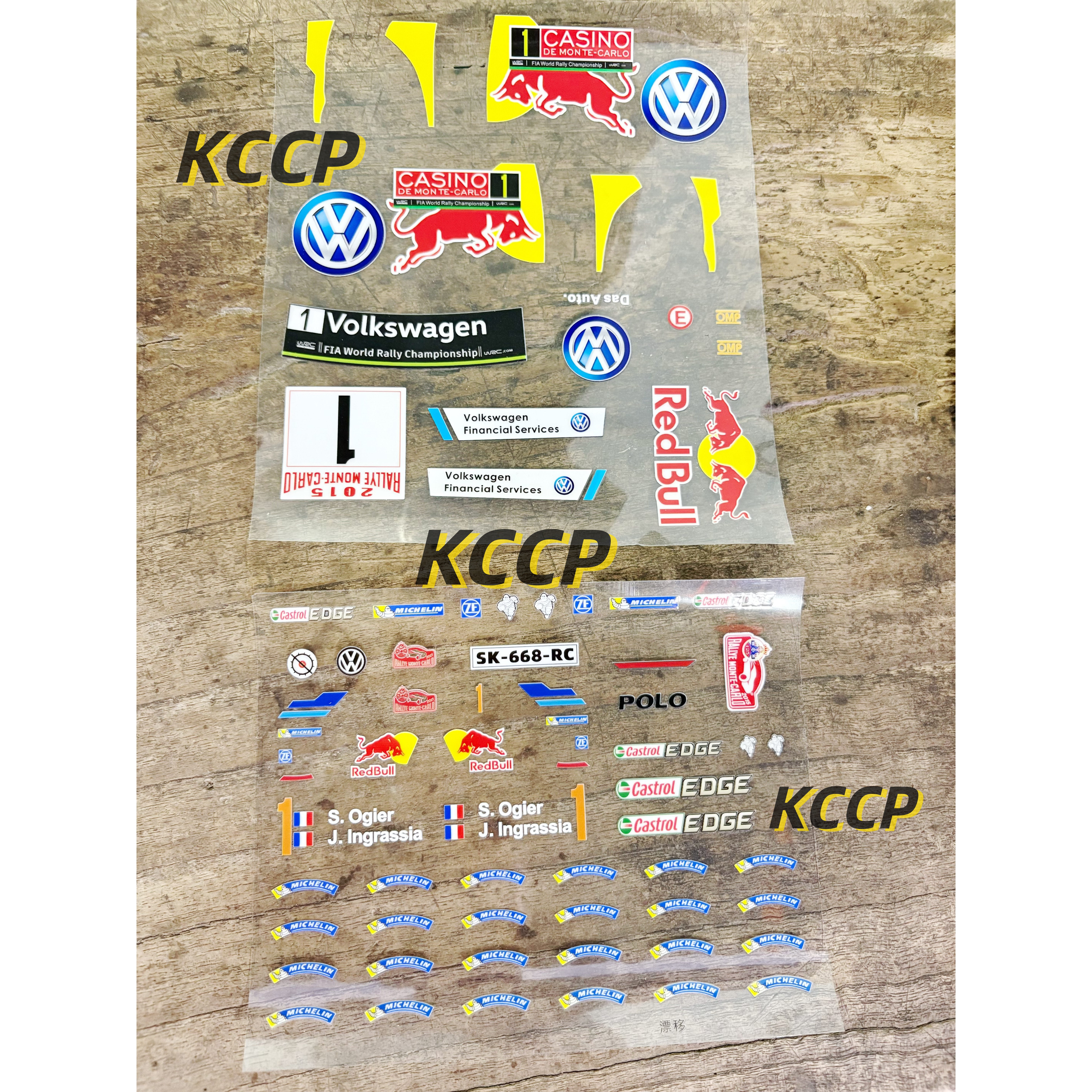 美嘉欣1/14系列大众POLO拉力漂移车RC遥控模型车UV转印红牛贴纸