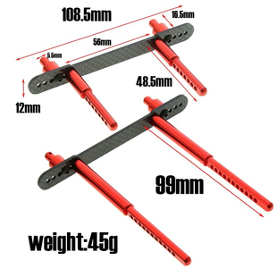 1/10攀爬车Axial scx10 90046 90047碳纤维前后加强金属车壳柱R45