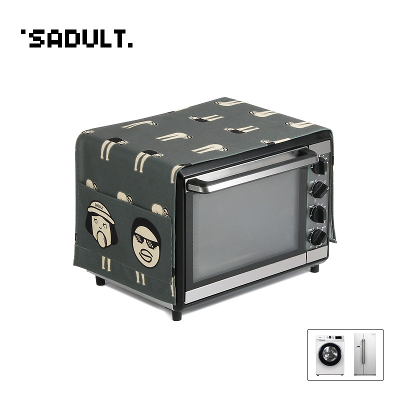 SADULT 귀여운 엉덩이 전자 레인지 단일 및 이중 도어 냉장고 세탁기 커버 범용 먼지 커버