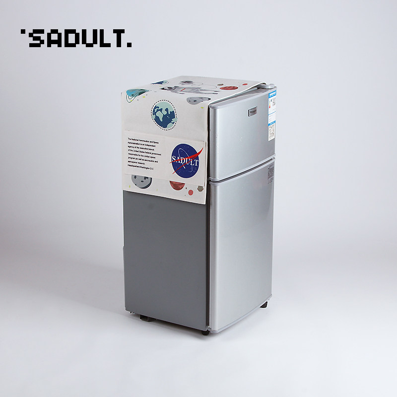 스푸핑 NASA 냉장고 전자레인지 더스트 커버 드럼형 세탁기 유니버설 커버 면과 린넨 천