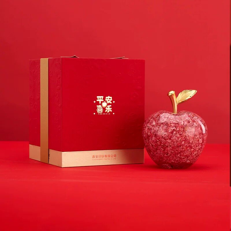 钞艺平安果碎钞幸福小苹果摆件情人节平安夜圣诞苹果元旦礼品