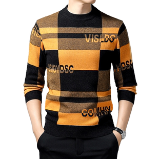 男士毛衣爆款2025针织衫彩色新款秋装打底衫男秋冬春季线衫潮流