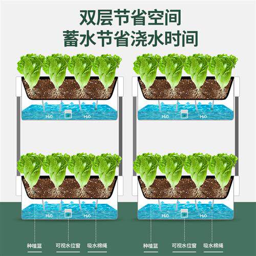 阳台种菜专用架子多层家里蔬菜种植架立体室内种葱生菜韭菜种植盆