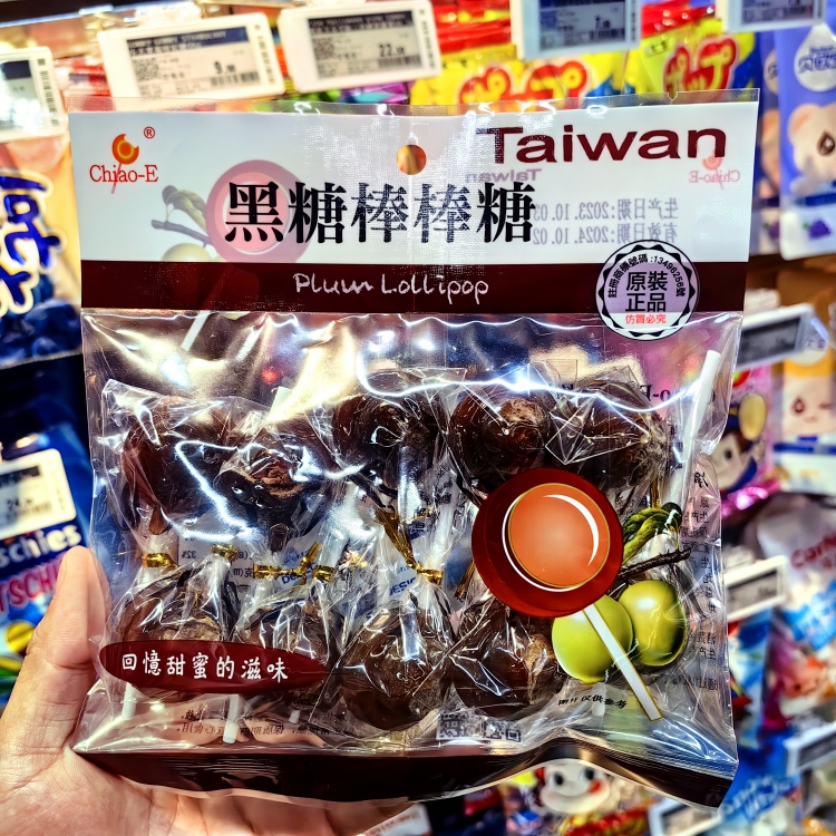 ole精品超市巧Chiao-E黑糖棒棒糖140克