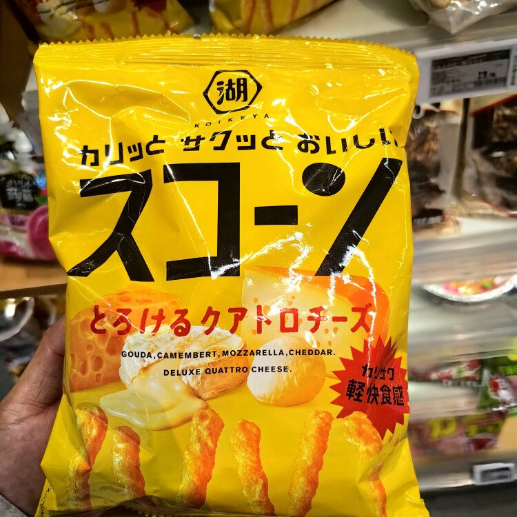 ole精品超市代购湖池屋芝士味膨化玉米条125克