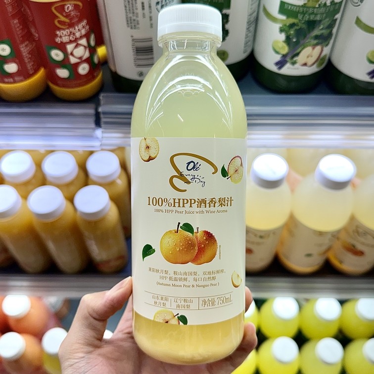 ole精品超市代购100%HPP酒香梨汁750ml包邮