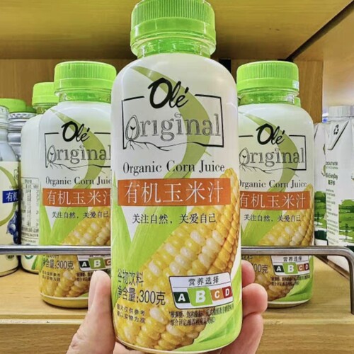 ole精品超市代购有机玉米汁300g*2谷物饮料