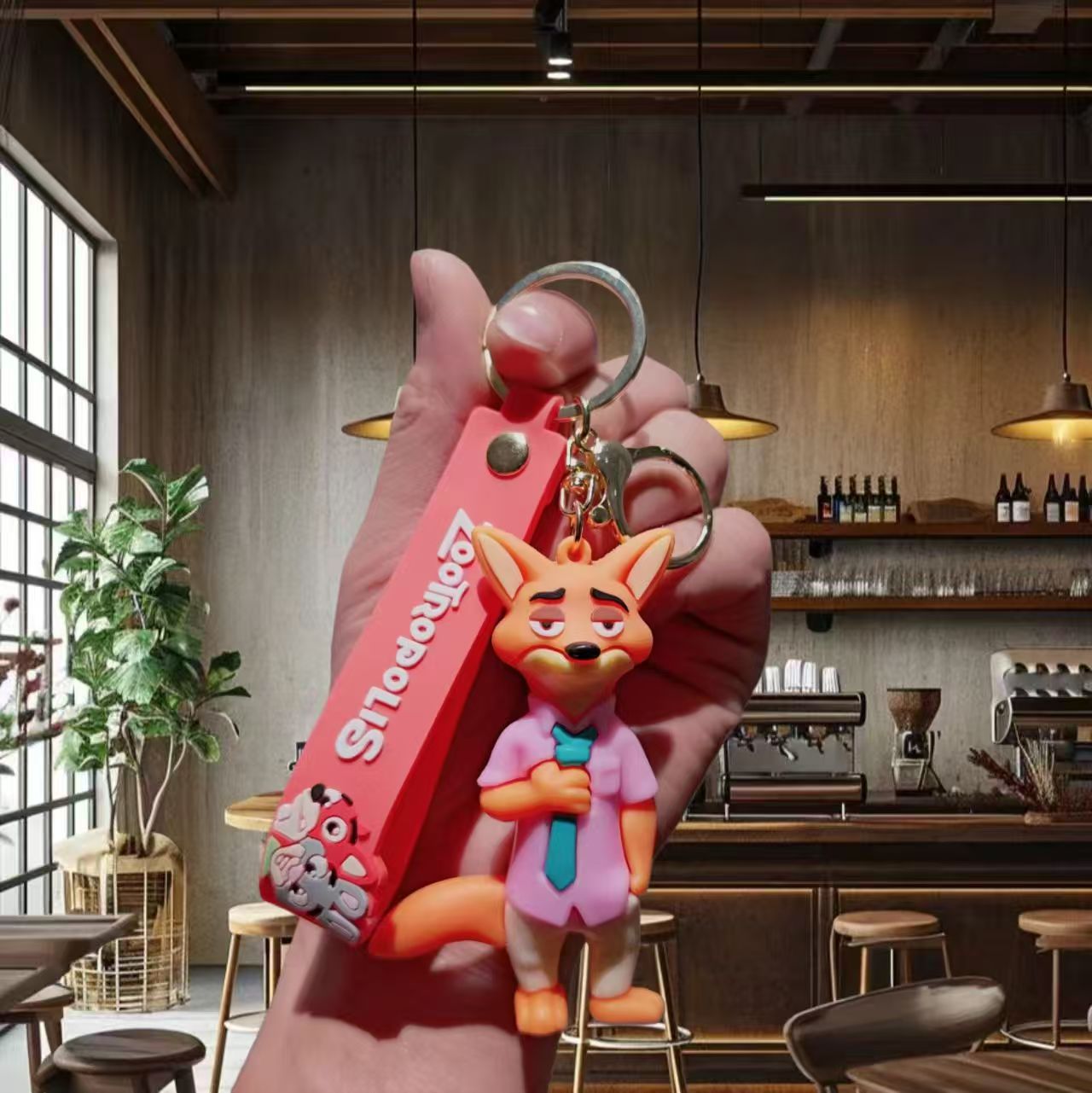 疯狂动物城钥匙扣尼克朱迪挂件