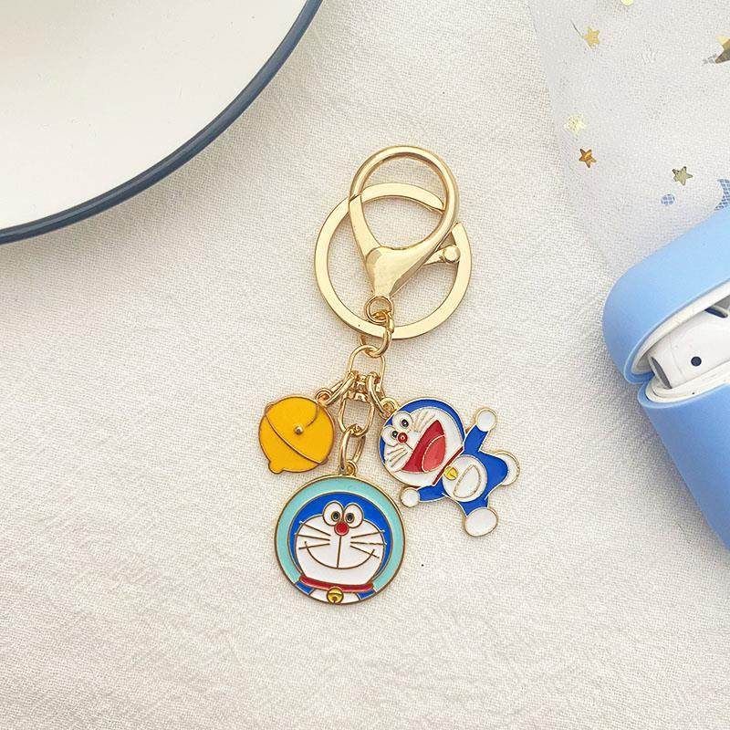 哆啦a梦小叮当钥匙扣耳机挂饰ins