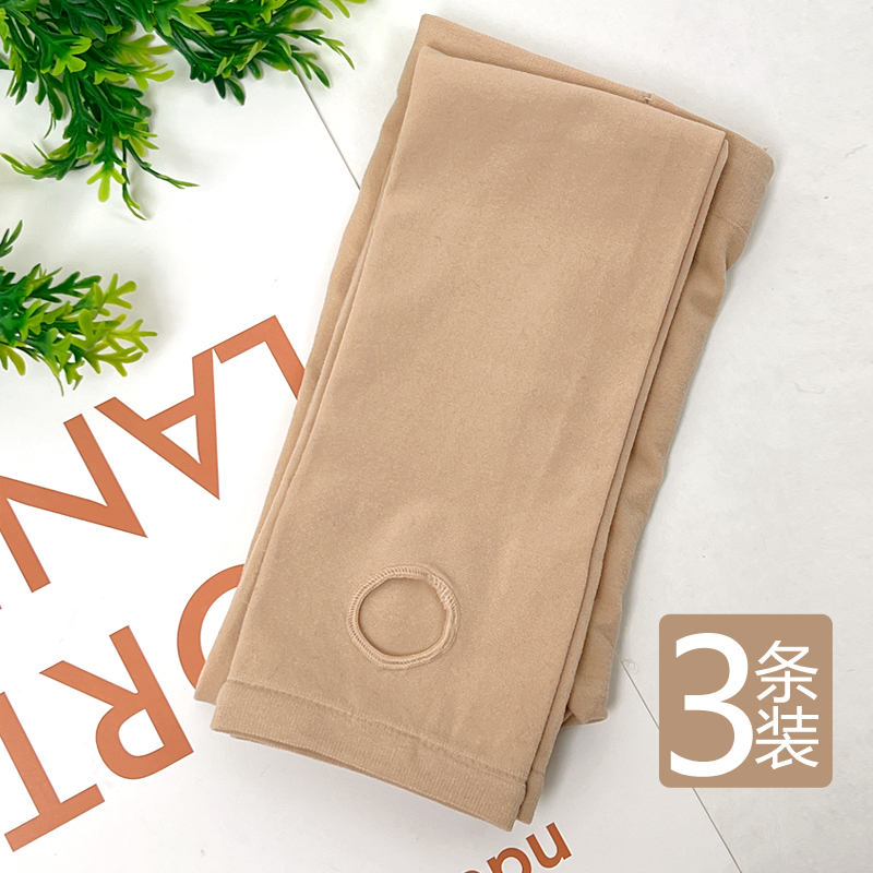 儿童肤色打底袜女童舞蹈袜春秋薄款丝袜连裤袜跳舞学生袜春秋踩脚