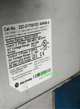 议价22F-D018N114   变频器 罗克韦尔处理器 22FD018N114正品全