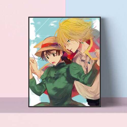 数字油彩画哈尔的移动城堡素材模板 数字油彩画哈尔的移动城堡图片下载 小麦优选