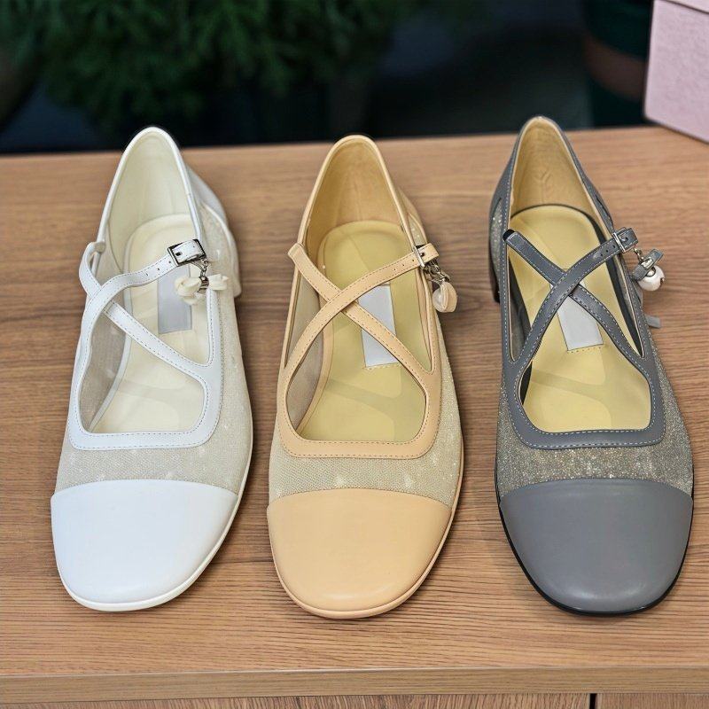 cocy法式复古交叉带玛丽珍鞋粗跟串珠单鞋时尚百搭2026新款白色女,女鞋,玛丽珍鞋,淘宝优惠券,粉丝福利购,淘宝优惠卷