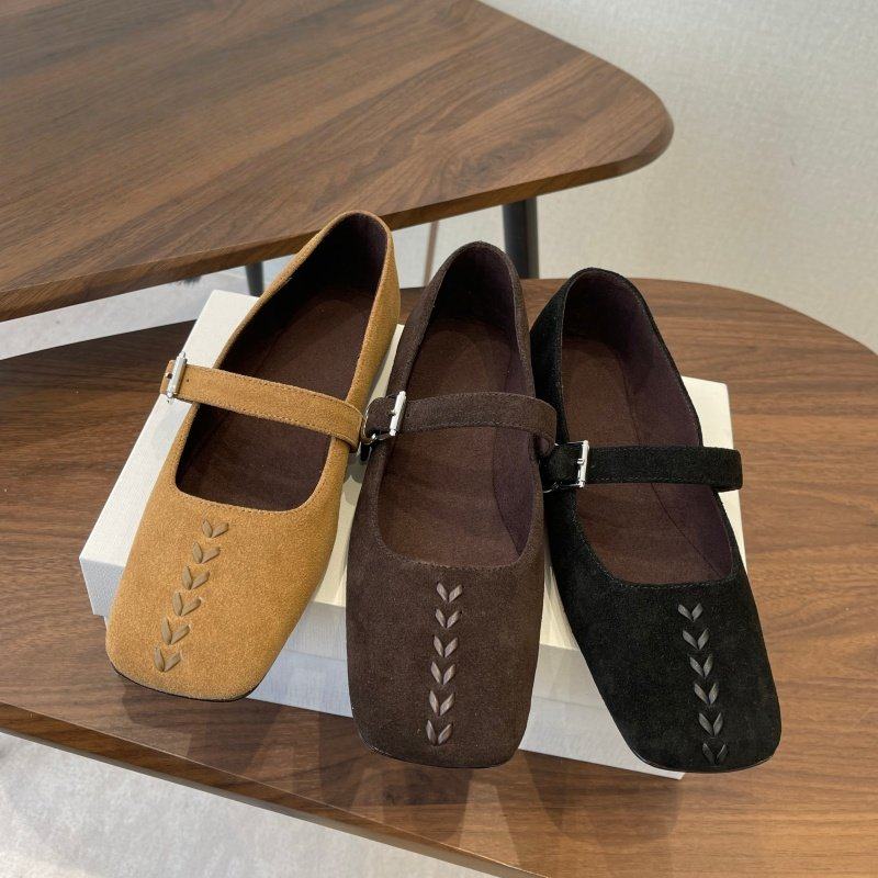 cocy法式复古反绒皮玛丽珍鞋女方头平底一字扣带浅口单鞋百搭芭蕾,女鞋,玛丽珍鞋,淘宝优惠券,粉丝福利购,淘宝优惠卷