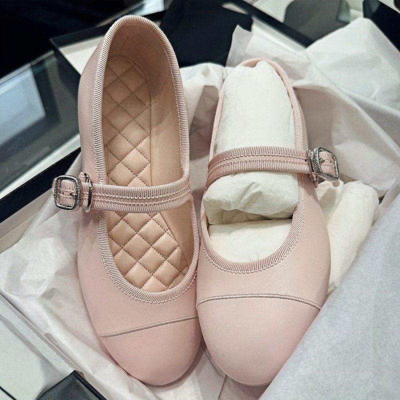 cocy复古芭蕾舞鞋女2025新款一字带平底单鞋菱格羊皮奶奶鞋粉色女,女鞋,时尚芭蕾鞋,淘宝优惠券,粉丝福利购,淘宝优惠卷