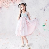 Оригинальное ханьфу, розовое летнее платье, юбка, китайский стиль