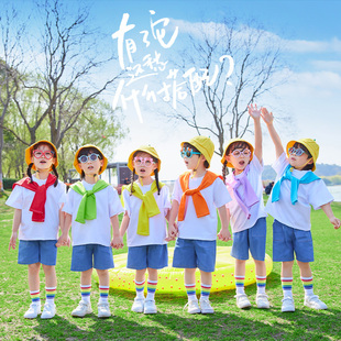 六一儿童啦啦队演出服糖果色毕业园服幼儿园班服小学生运动会服装