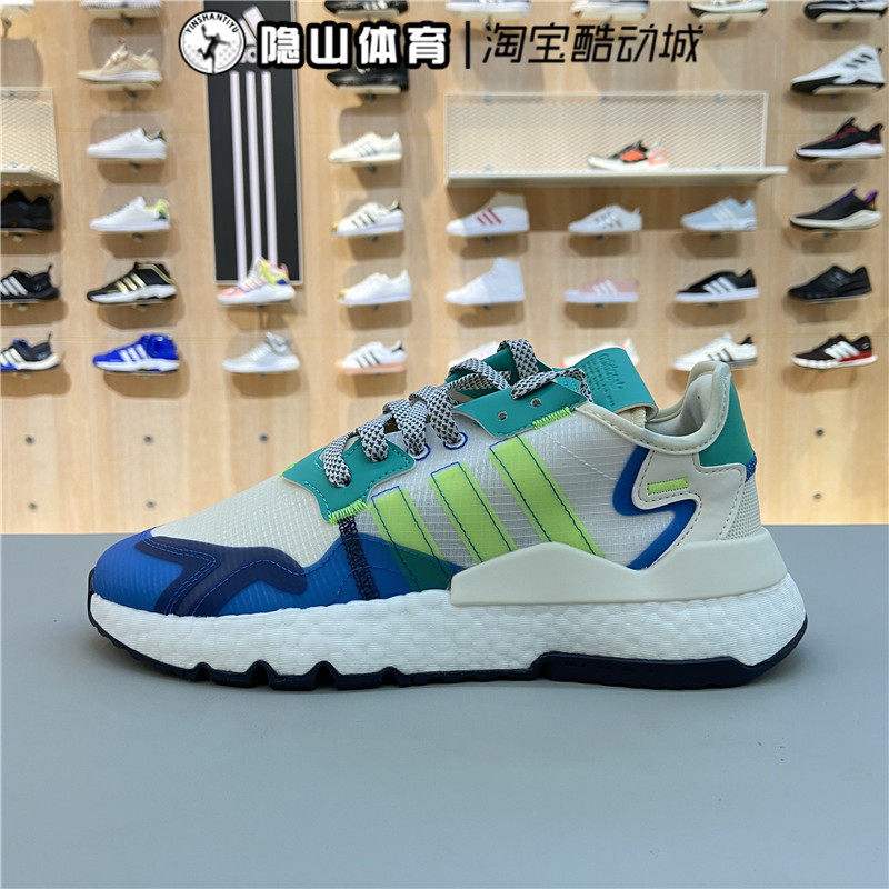 阿迪达斯三叶草男女鞋nite jogger缓震boost运动鞋eh1293 fy3095