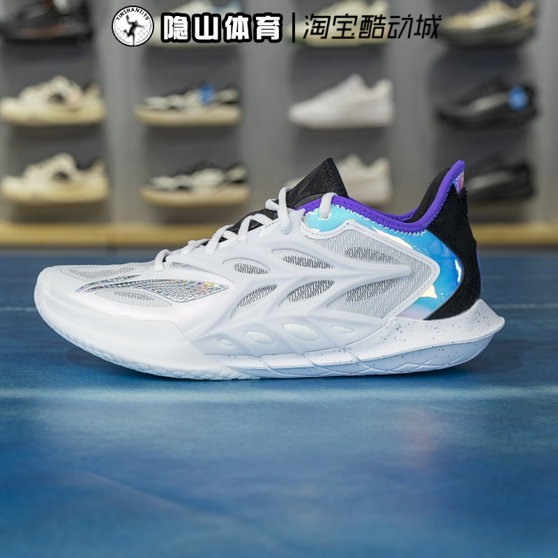 李宁男鞋2026款闪击12 运动轻量篮球鞋高回弹跑步鞋ABAV069-2-1-6