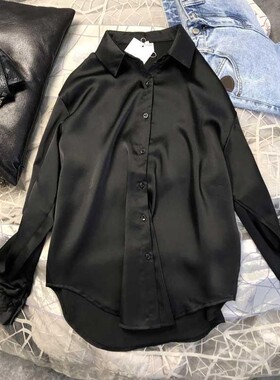 Oversized Street Shirts Elegant Blouse设计感小众春秋休闲衬衣