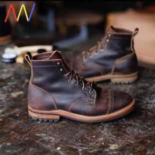 2024 Cowboy Work Motorcycle Boots For Men Shoes Hiking New