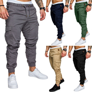 Joggers Gym Male Trim Sweatpants Cargo Workout Men Pants