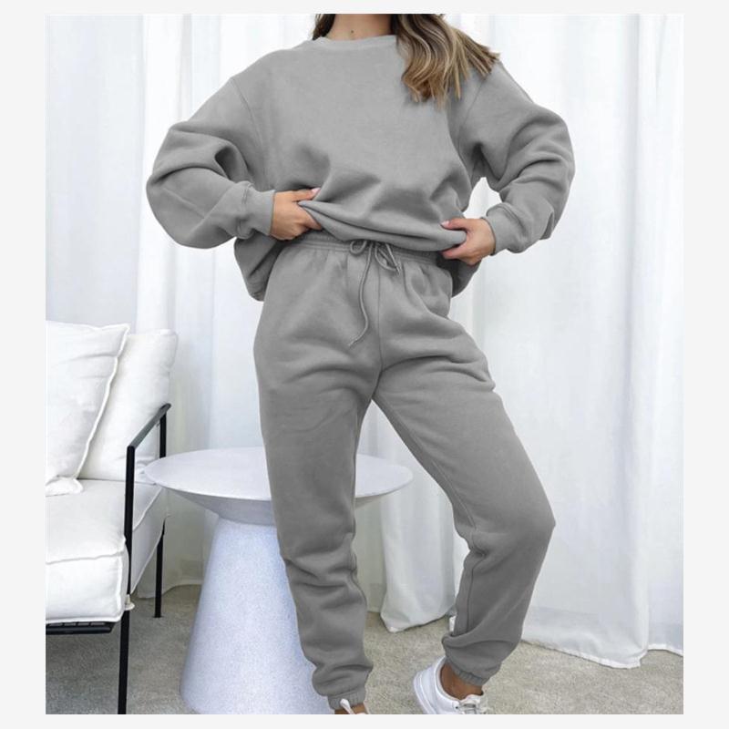 欧美休闲运动卫衣裤套装