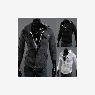 sweater 秋冬男士 hooded men jacket 连帽系绳套头拉绒卫衣winter