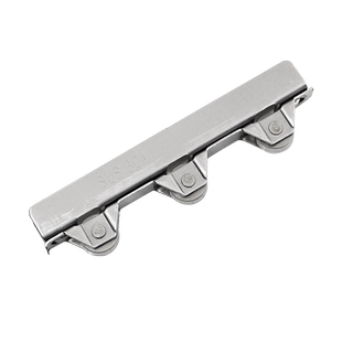 8-10mm厚玻璃移门滑轮不锈钢无框阳台推拉门轮橱柜展柜门轨道滚轮