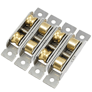 塑钢门窗滑轮不锈钢铜轮推拉窗户轨道滚轮玻璃移门轮子平轮凹槽轮