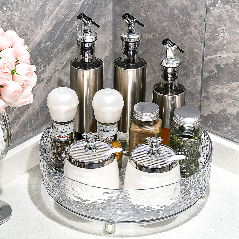 艾加达冰川纹旋转调料置物架