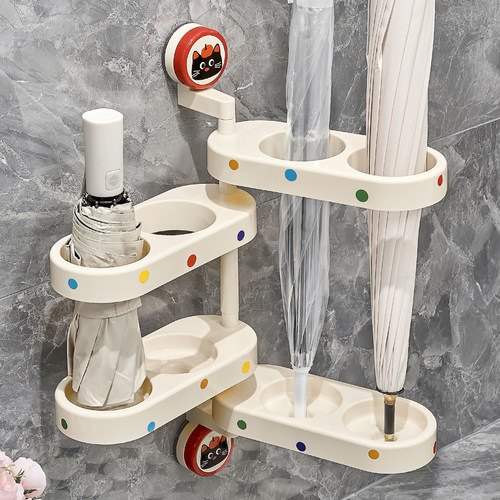 吸盘雨伞收纳神器壁挂免打孔