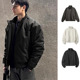 春季 美式 夹克男士 帅气硬汉外套廓形休闲立领棒球服黑色教练飞行服