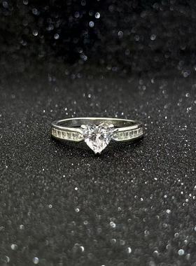 1克拉爱心戒指时尚新款