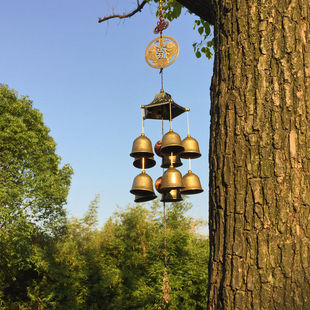 古风风铃挂饰门饰门铃青铜金属家居手工门上挂件装饰品民族铃铛