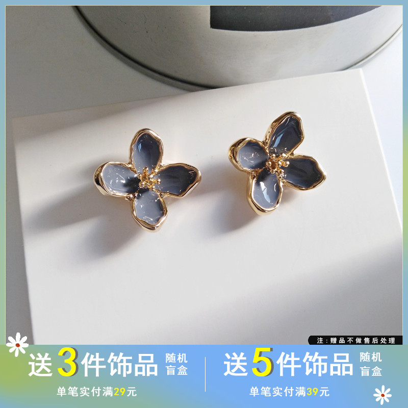 复古风新潮滴油秋冬款h617银针