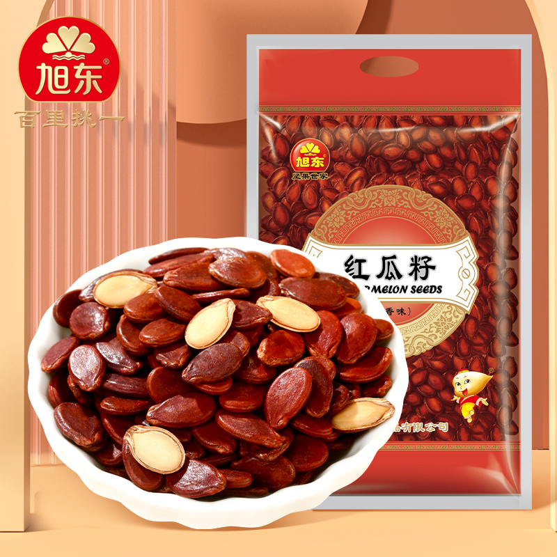 百里挑一红瓜子五香味红皮西瓜子新货结婚零食过年批发旭东旗舰店