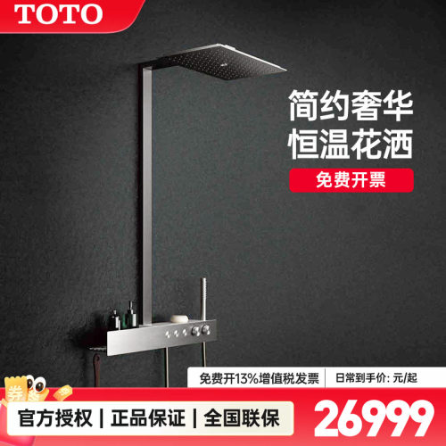 TOTO壁挂式恒温淋浴花洒带手持花洒置物日本进口TBW08407C(05-E)