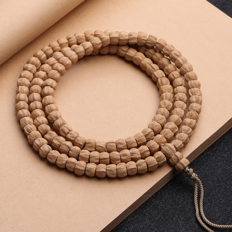 豆蔻时光百香籽藏式直切高密顺纹原籽菩提子柏香籽文玩念珠木手串