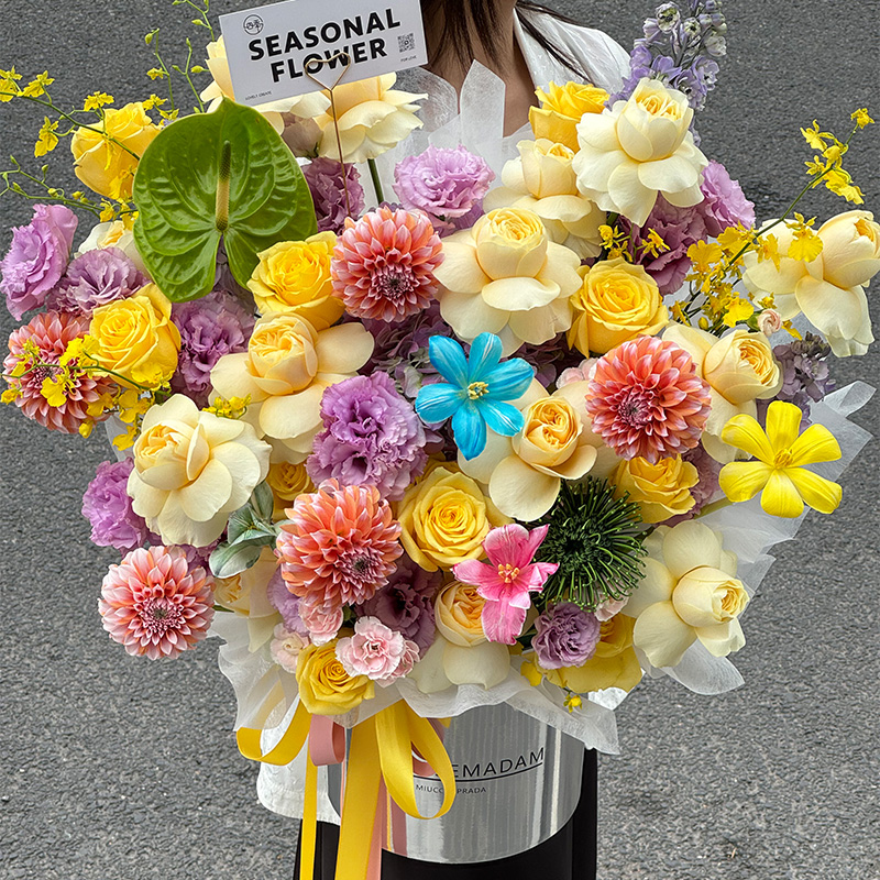 鲜花抱抱桶空桶花束网红奥斯卡