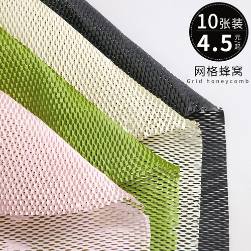 Водонепроницаемые соты сетчатой ​​бумажные цветы Упаковка сетчатая кука -кукеру для фруктов.