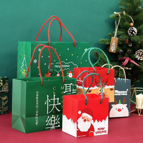 圣诞节手拎轻奢喜庆礼品袋