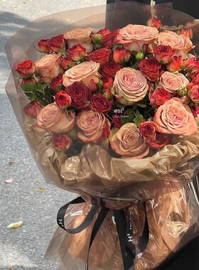 彩色玻璃纸新款透明花束包装纸OPP膜果冻膜鲜花防水花艺包花纸