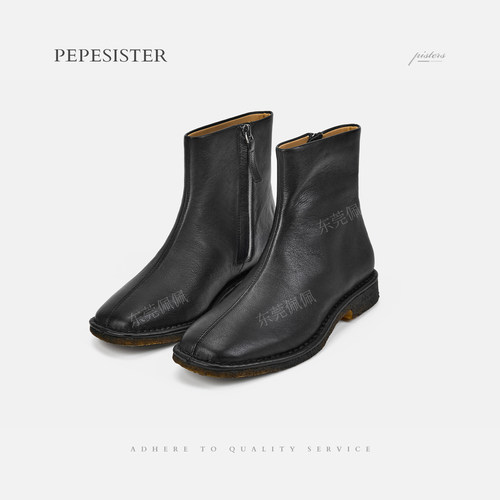 PEPESISTER【简意】英伦风时装靴复古短靴瘦瘦靴切尔西女靴B1690