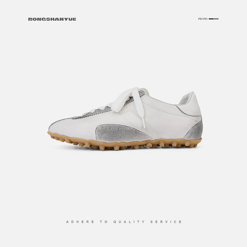 女款做旧复古拼接休闲鞋