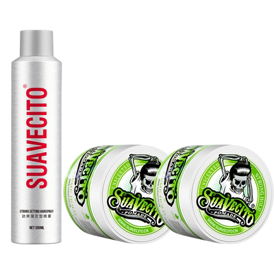 suavecito骷髅头套装定型喷雾