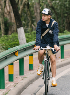 Steppyplus BCU主题系列教练夹克春季外穿户外长袖青少年翻领印花