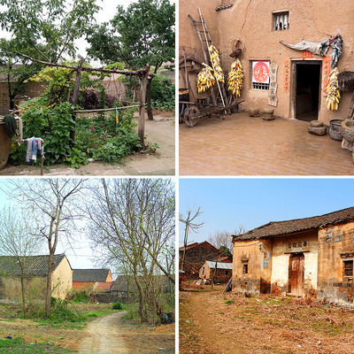 农村房屋直播背景布可定制